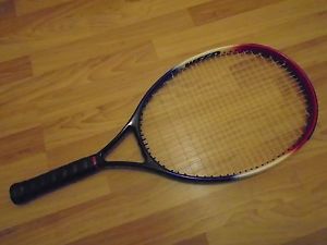 Weed Z-ONE35 Super Oversize (135) Tennis Racquet. 4 3/8. 27". Red/White/Blue.
