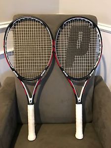 Prince Warrior 100 PAIR of Tennis Racquets - 4 3/8