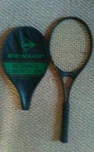 Dunlop McEnroe Liberty 100 Grafite Midsize Tennid Racket with Matching Cover