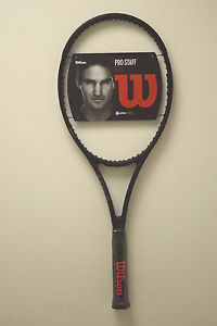 NEW - 2017 Wilson PRO STAFF 97LS (97 LS) BLACK Tennis Racquet - Grip size 4 3/8"
