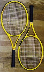 2 Wilson Pro Staff 6.6 Ti OS 110 Sq in Tennis Racquets.Grip 4 1/2. Nice!