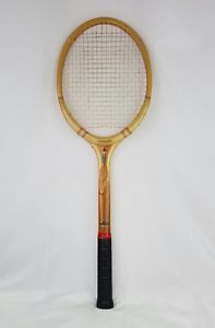 Vintage Slazenger Challenge Super Wooden Tennis Racket Made- England Light 4-1/2