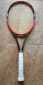 Wilson Pro Staff 97 Tennis Racquet, Red and Black