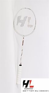 HL Snow Dragon Badminton Racket (Racquet) White