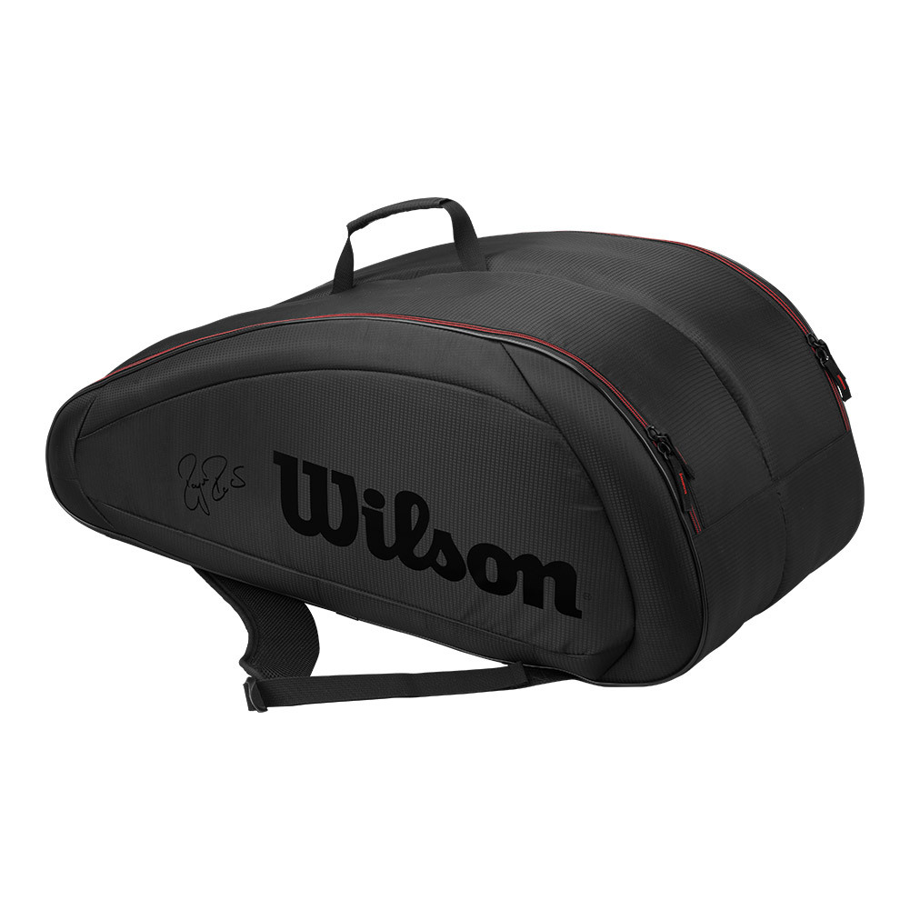 Fed Team 12 Pack Tennis Bag Black