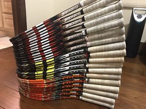 Babolat pur control, babolat aero Pro drive, Head radical Mp