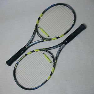 BABOLAT AEROPRO DRIVE WOOFER RACQUET TENNIS 16x19 100sq GRIP 4 5/6 LOT OF 2