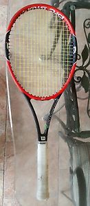 Wilson Pro Staff 97 Tennis Racquet Red and Black