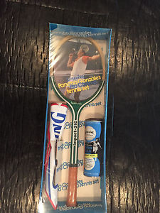 VINTAGE PANCHO GONZALES Tennis Spalding Pro Champ Tennis Set  Racquet Balls MORE