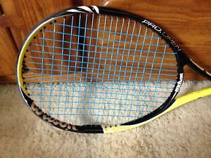 Wilson BLX Pro Open 100 4 1/4 grip - New Strings and Overgrip