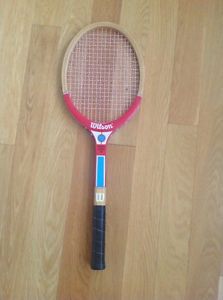 Wilson Cross Court Jr. Strata Bow Wooden Tennis Raquet