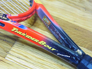 Prince Longbody ThunderBolt 900pl Oversize Racket NEW STRINGS 4 3/8" TT Bolt L3