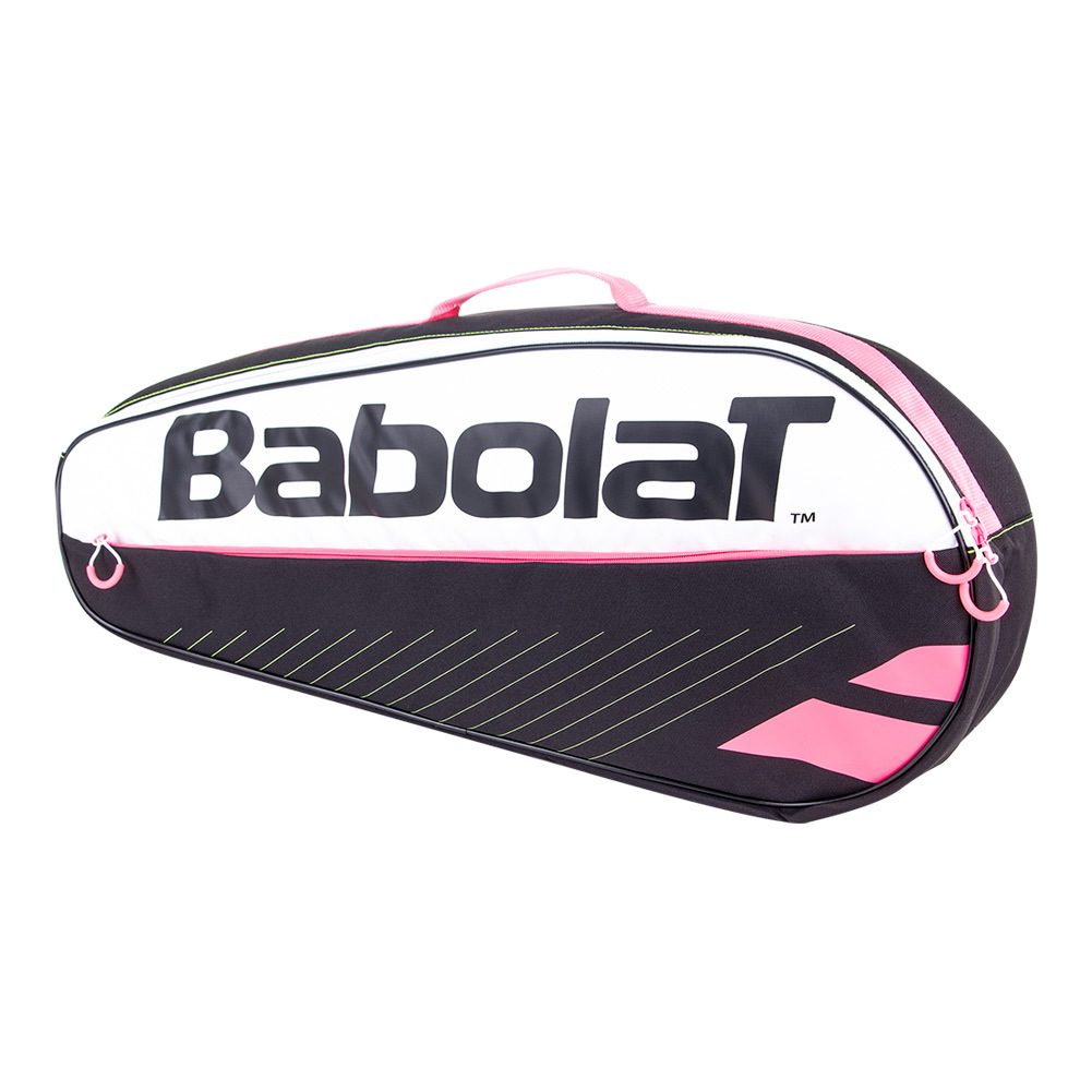 Club 3 Pack Essential Tennis Bag Black and Pink