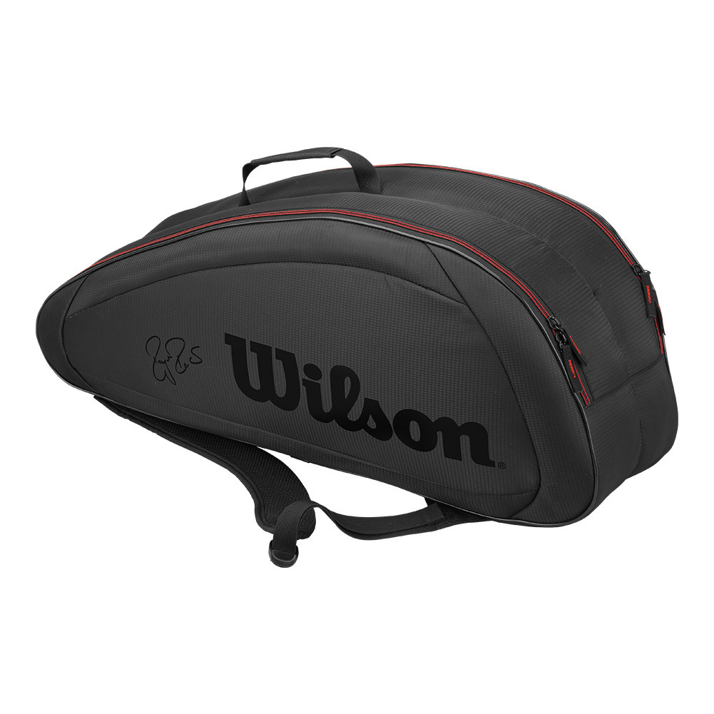 Fed Team 6 Pack Tennis Bag Black