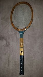 Wilson "Maureen Connolly" Stylist Vintage Face Wood Tennis Racquet