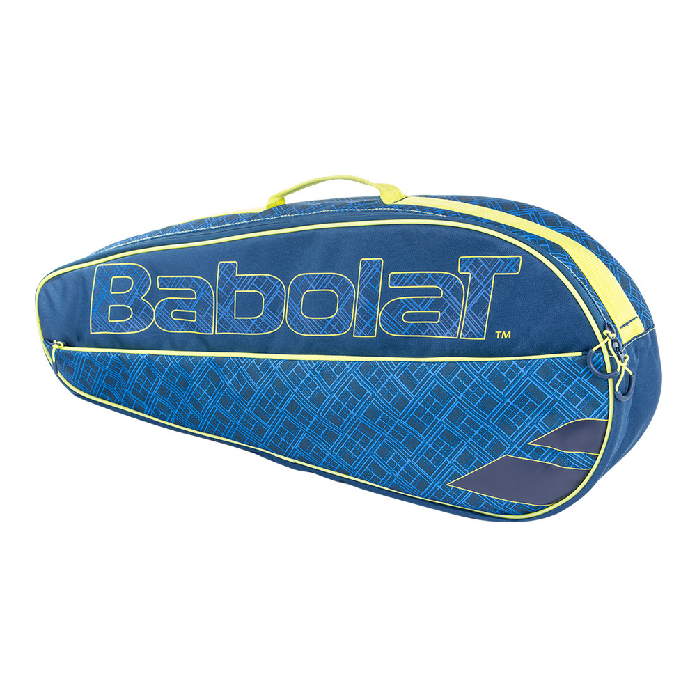 Club 3 Pack Essential Tennis Bag Blue and Yellow