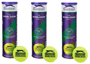 12 Bolas de Tenis Slazenger Wimbledon para todos Áreas juego NEU