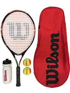 Wilson Quemador 25" Junior Tennis Iniciador Set Con Bolas y Botella agua
