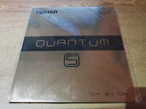 REVETEMENT RUBBER NEUF NEW  TIBHAR QUANTUM S 2mm ROUGE RED TABLE TENNIS no stiga