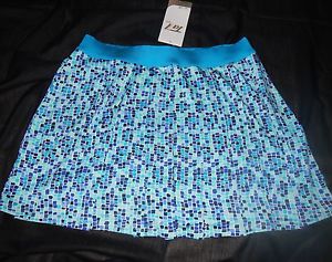 New with Tags Tail Tennis pleated Skirt Size Medium Blue Performance fabric