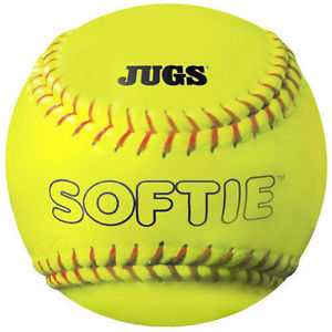 JUGS Softie Leather 12" Softballs One Dozen (12) Practice Training Balls