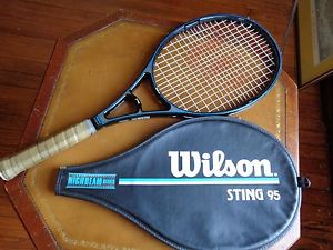 Wilson Sting 95 Midplus Graphite Tennis Racquet Racket w Cover 4 3/8 Grip