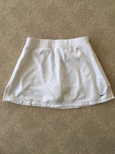 Nike Fit Girls White Tennis Skirt Size L