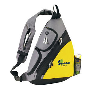 PICKLEBALL MARKETPLACE "Urban Sport" Sling Backpack - New/Embroidered - Yellow