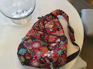 JETPAC Sling, Shoulder Tennis Racquet Bag. Floral Multicolored
