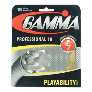 Gamma Live Wire Professional 18G Tennis String, Natural