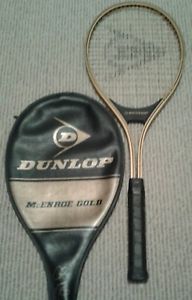 McEnroe Gold Racquet by Dunlop, with Cover, 4-3/8