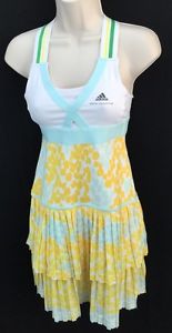 ADIDAS CLIMACOOL STELLA  McCARTNEY BARRICADE TENNISDRESS MULTI SIZES YELLOW $120