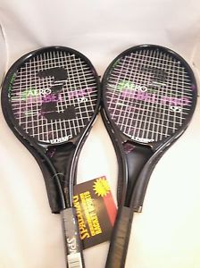 2 Spalding Aero Rebel Pro 95 Tennis Racquet 4 3/8" mid-plus In Great Condition