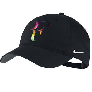 Nike Court Roger Federer RF Iridescent Adjustable Tennis Hat 835536-010 Black