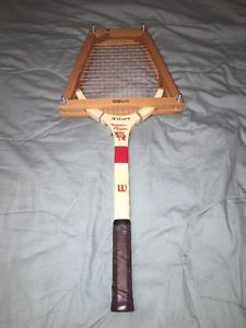 Wilson Famous Player Wood Tennis Racquet With Brace 4 5/8 Grip