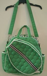 Cinda B Tennis Tote Bag in Verde Bonita Green Excellent Condition