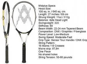 Volkl Power Bridge PB8  295g  100sq tennis racquet strung  L3 4 3/8