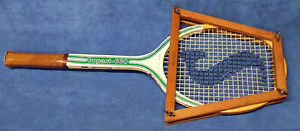 Vintage PANCHO GONZALES Impact-660 French Ash Frame Tennis Racquet & Press:4 3/8
