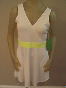 Kyodan - Womens White& Yellow Athletic Tennis Dress  Size: Medium ,