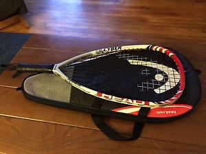 Head Liquid Metal Cyber Racketball Racket Racquetball Racquet 4 3/8 Grip w/cover