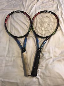 2x Pair Asics BZ 100 Bend Zone Tennis Racket L4