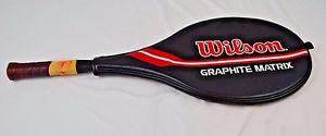 Wilson Graphite Matrix Midsize Tennis Racquet. 4 3/8.  L3 55-65LBS With Case