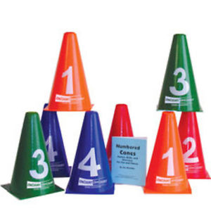 Numbered Tennis Cones