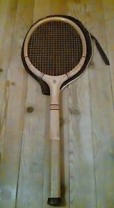 VINTAGE SEPTRE WOODEN-HANDLED TENNIS RACKET 1920s