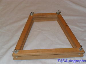 VINTAGE COMPLETE SEARS ROEBUCK AND CO. WOODEN WOOD TENNIS RACQUET RACKET HOLDER