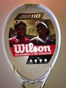 Wilson 110 Adult Venus Serena Williams Tennis Racquet Racket Whtie 4 3/8 NEW