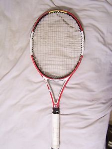 Wilson N Code Six One 95 Team 18x20 Midplus 95 4 5/8 grip Tennis Racquet