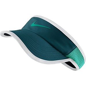 New Women's Nike Court Featherlight Tennis Golf Visor XS/S Midnight Turquoise