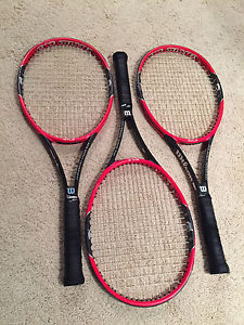 Wilson Pro Staff 97LS, 4 1/2 grip.  3 used racquets.