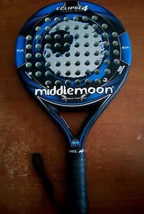 Pala de Padel Middle Moon Eclipse 4 Power Metal. Prácticamente Nueva.